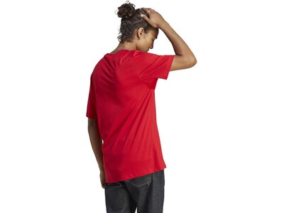 ADIDAS Herren Shirt Essentials Single Jersey Embroidered Small Logo Rot