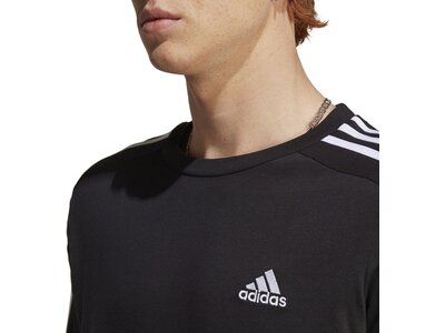 ADIDAS Herren Shirt Essentials Single Jersey 3-Streifen Schwarz