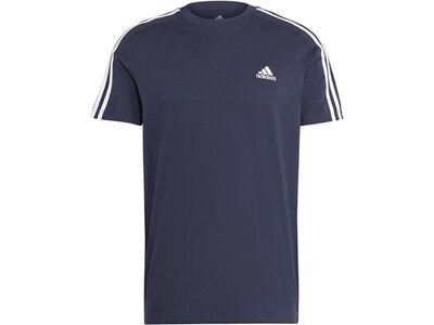 ADIDAS Herren Shirt Essentials Single Jersey 3-Streifen Grau