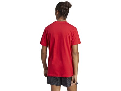 ADIDAS Herren Shirt Essentials Single Jersey 3-Streifen Rot