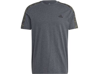 ADIDAS Herren Shirt Essentials Single Jersey 3-Streifen Grau