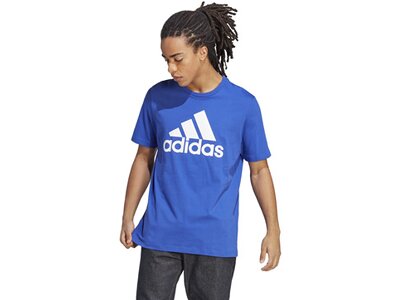 ADIDAS Herren Shirt Essentials Single Jersey Big Logo Blau