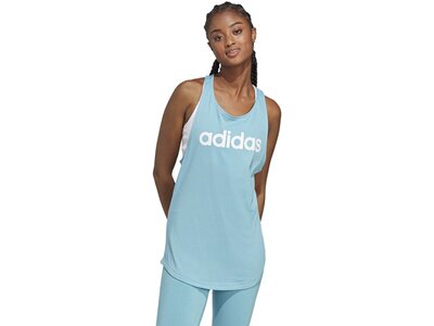 ADIDAS Damen Shirt W LIN TK Blau