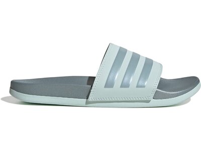 ADIDAS Damen Badeslipper Comfort adilette Silber