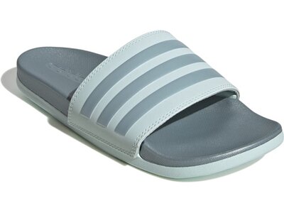 ADIDAS Damen Badeslipper Comfort adilette Silber