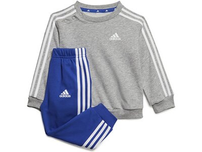 ADIDAS Kinder Sportanzug Essentials 3-Streifen Kids Silber