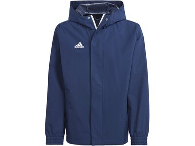 ADIDAS Kinder Jacke Entrada 22 All-Weather Blau