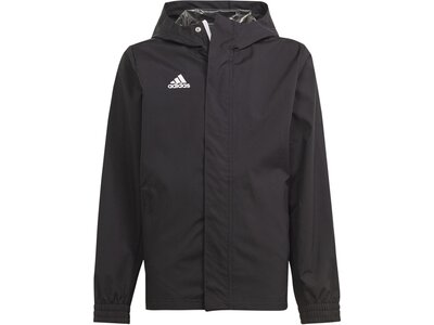 ADIDAS Kinder Jacke Entrada 22 All-Weather Schwarz