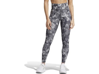 ADIDAS Damen Tight Optime Essentials Allover Print Flower Tie-Dye Grau