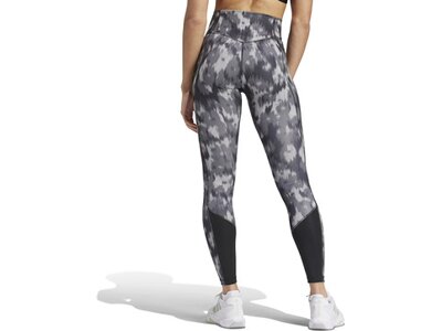ADIDAS Damen Tight Optime Essentials Allover Print Flower Tie-Dye Grau