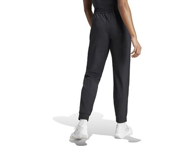 ADIDAS Damen Sporthose Pacer All Gym 3-Streifen Woven Mid-Rise Schwarz