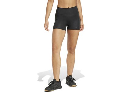 ADIDAS Damen Tight Optime 4-Inch Raw-Cut-Hem Schwarz