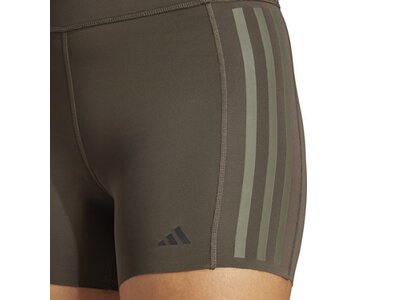 ADIDAS Damen Tight Optime 4-Inch Raw-Cut-Hem Braun