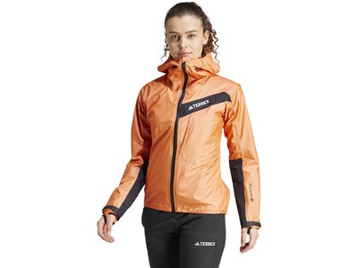 ADIDAS Damen Funktionsjacke Terrex Techrock Light GORE-TEX Active Rot