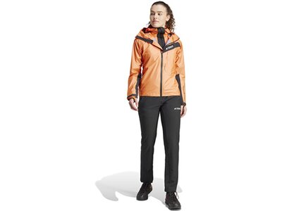 ADIDAS Damen Funktionsjacke Terrex Techrock Light GORE-TEX Active Rot