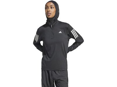 ADIDAS Damen Rollkragen Own the Run Half-Zip Grau