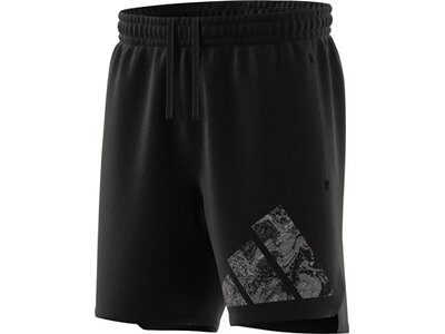 ADIDAS Herren Shorts Workout Logo Knit (Länge 7 Zoll) Schwarz