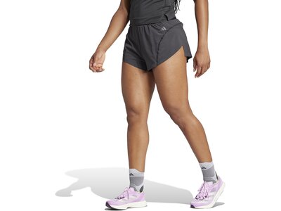 ADIDAS Damen Shorts Adizero Running Split Grau