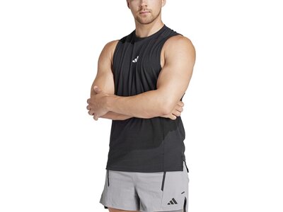 ADIDAS Herren Shirt Designed for Training Workout Schwarz