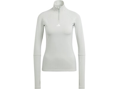 ADIDAS Damen Rolli Techfit COLD.RDY 1/4 Zip Training Grau