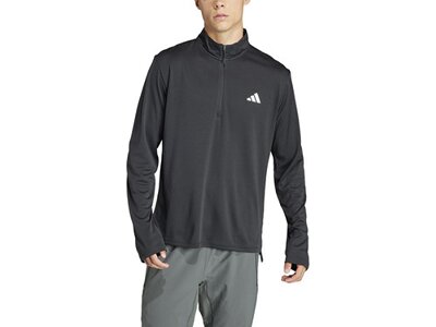 ADIDAS Herren Sweatshirt Train Essentials Training 1/4-Zip Grau