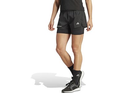 ADIDAS Damen Shorts Ultimate Two-in-One Grau
