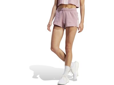 ADIDAS Damen Shorts Train Essentials Train Cotton 3-Streifen Pacer Pink