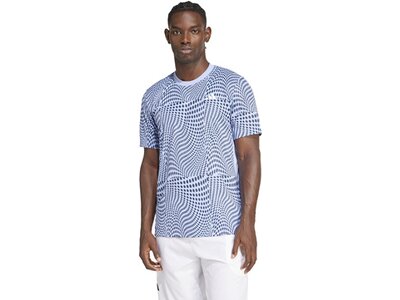 ADIDAS Herren Shirt Club Graphic Tennis Blau