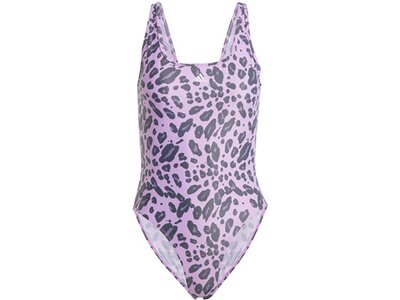 ADIDAS Damen Badeanzug Essentials Animal Print U-Back Silber