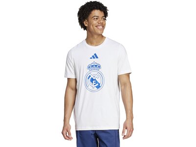 ADIDAS Herren Fanshirt Real Madrid DNA Graphic Weiß