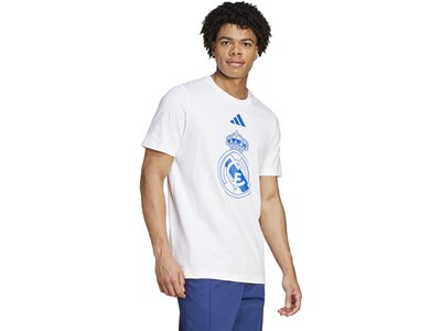 ADIDAS Herren Fanshirt Real Madrid DNA Graphic Weiß