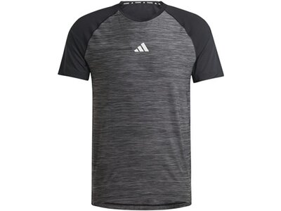 ADIDAS Herren Shirt Gym+ Training 3-Streifen Grau