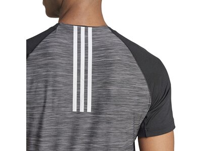 ADIDAS Herren Shirt Gym+ Training 3-Streifen Grau
