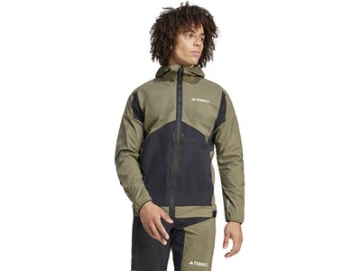 ADIDAS Herren Funktionsjacke Terrex Techrock Softshelljacke Braun