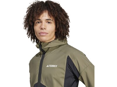 ADIDAS Herren Funktionsjacke Terrex Techrock Softshelljacke Braun