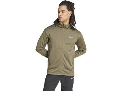 ADIDAS Herren Jacke TERREX XPERIOR LIGHT HOODED FLEECE Grau