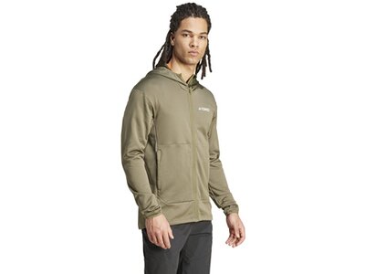 ADIDAS Herren Jacke TERREX XPERIOR LIGHT HOODED FLEECE Grau