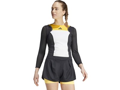 ADIDAS Damen Shirt Tennis HEAT.RDY Cropped FreeLift Schwarz