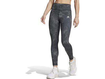 ADIDAS Damen Tight Train Essentials AOP Flower Tie-Dye Schwarz