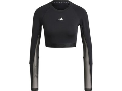 ADIDAS Damen Shirt Hyperglam Training Crop-Shirt Schwarz