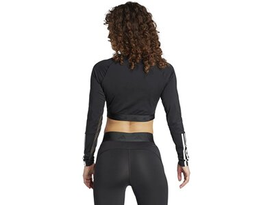 ADIDAS Damen Shirt Hyperglam Training Crop-Shirt Schwarz