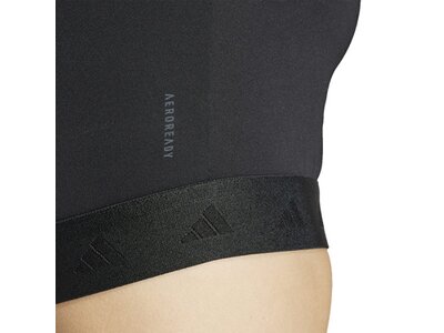 ADIDAS Damen Shirt Hyperglam Training Crop-Shirt Schwarz