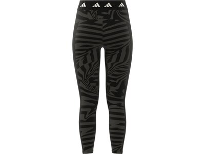 ADIDAS Damen Tight Techfit Printed 7/8 Schwarz