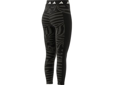 ADIDAS Damen Tight Techfit Printed 7/8 Schwarz