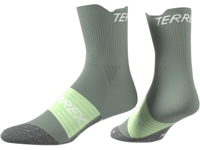 ADIDAS Herren Socken Terrex Heat.Rdy Trail Running Agravic Crew Grau