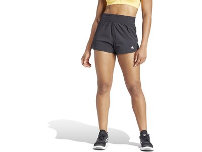 ADIDAS Damen Shorts Pacer Stretch-Woven Zipper Pocket Lux Grau