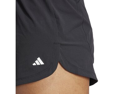 ADIDAS Damen Shorts Pacer Stretch-Woven Zipper Pocket Lux Grau