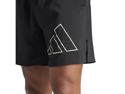 ADIDAS Herren Shorts Train Icons Big Logo Training (Länge 7 Zoll) Schwarz