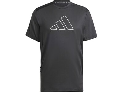 ADIDAS Herren Shirt Train Icons Big Logo Training Grau