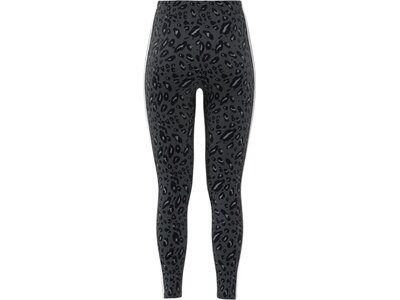 ADIDAS Damen Tight Essentials 3-Streifen Animal Print Grau